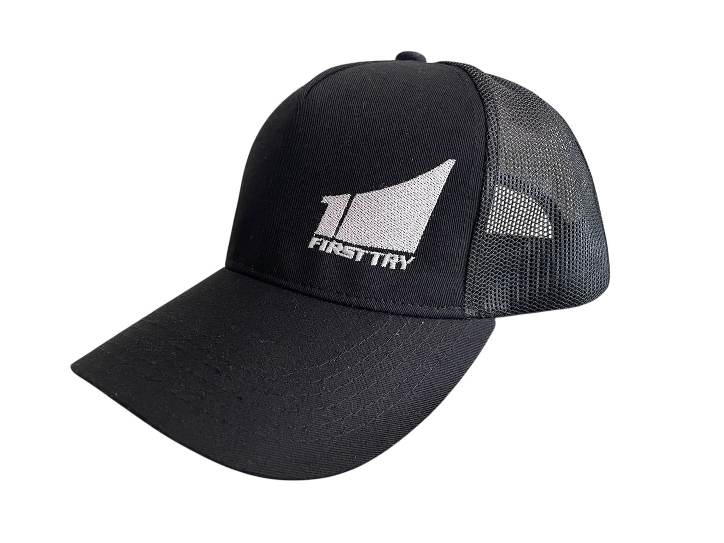 Gorra First Try bordada con malla